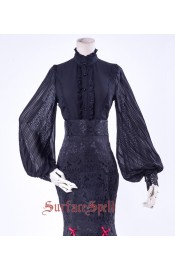 Surface Spell Gothic Lorelei Chiffon Blouse